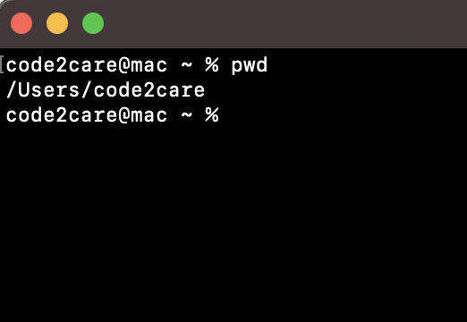 1. macOS Terminal pwd command